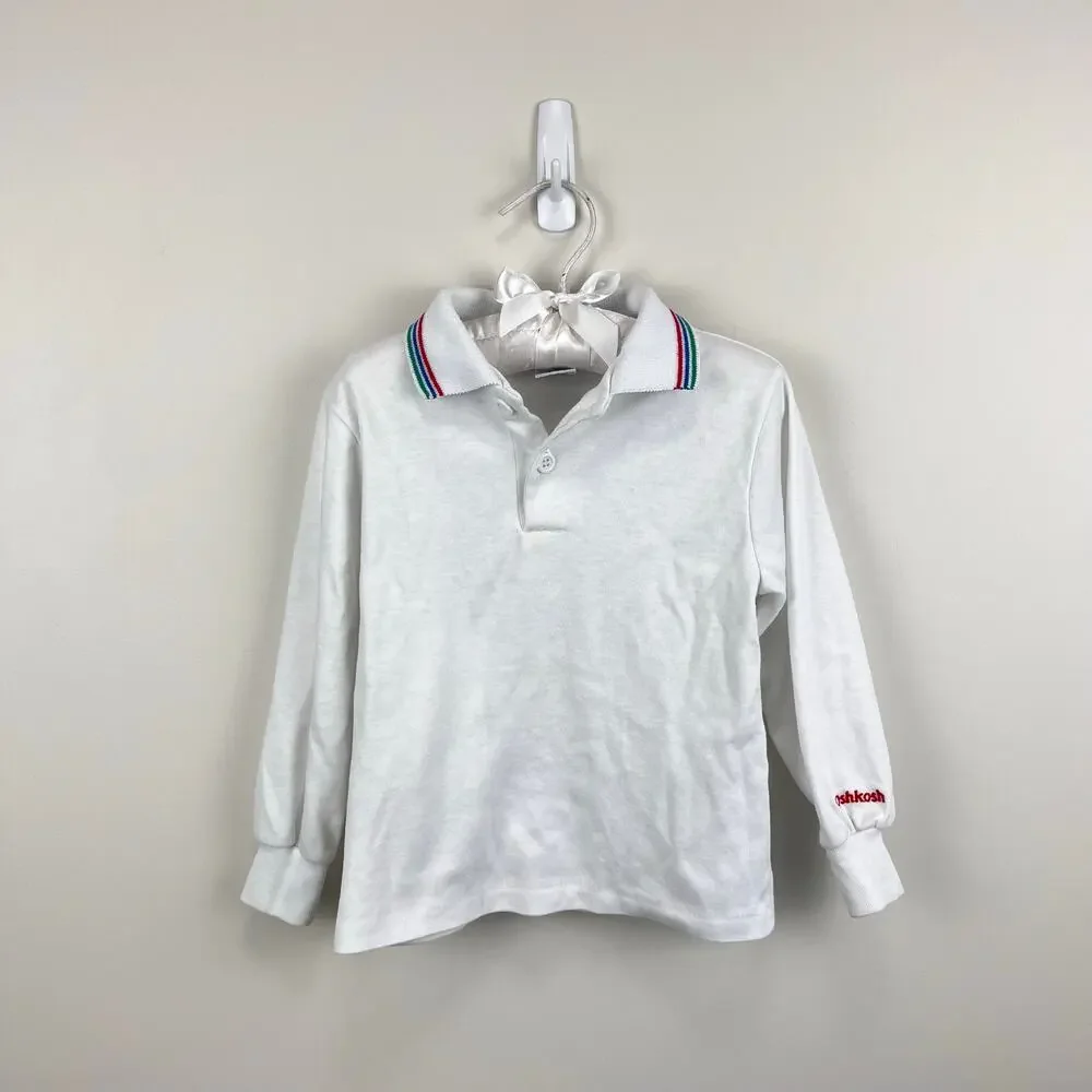 Vintage OshKosh B'gosh Long Sleeve Polo Shirt 4T